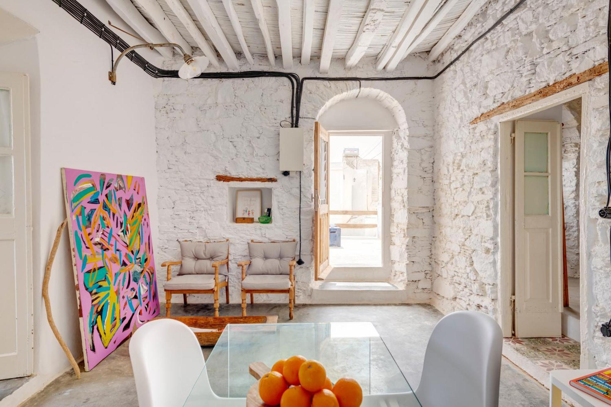 Syros Art House Villa Ano Syros Buitenkant foto